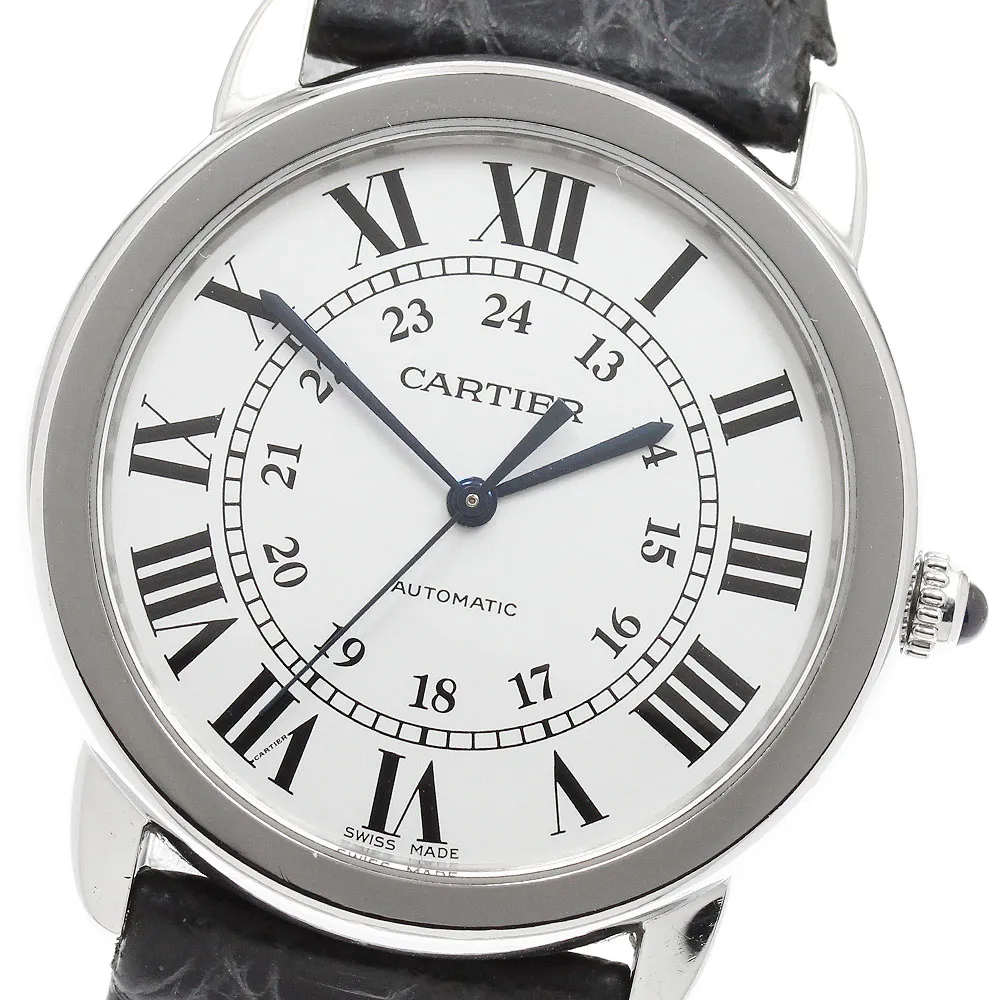 カルティエ CARTIER WSRN0013 ロンドソロ MM 自動巻き ボーイズ _849597【中古】