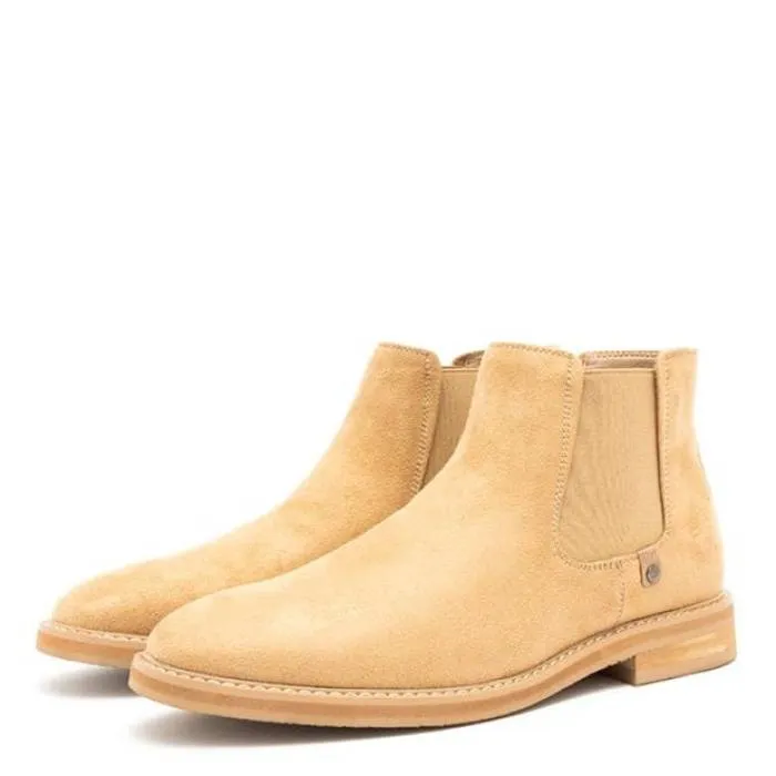 Nicholas Deakins 【 Niven Chelsea Boot Men Sand Suede 】 ブーツ メンズ 砂色・サンド スエード・スウェード