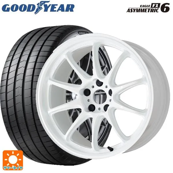 送料無料 サマータイヤホイールセット 225/45R18 95Y XL グッドイヤー イーグル F1 アシメトリック6 ワーク エモーション ZR10