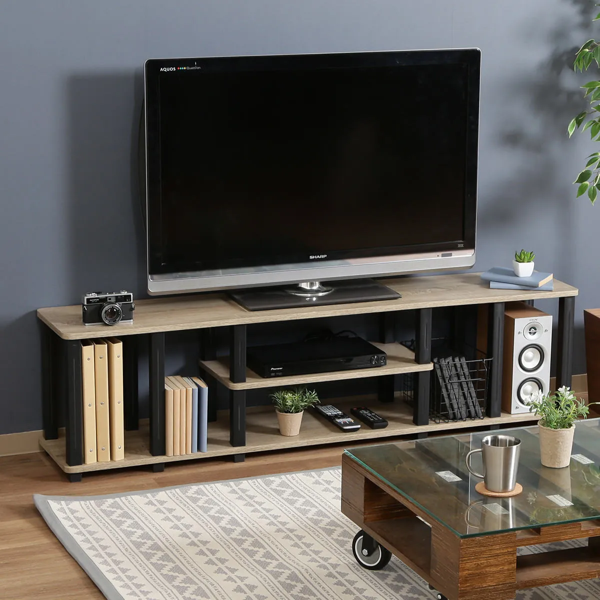 テレビ台 幅150cm 簡単組立 工具不要 FIT （ TV台 TVボード テレビラック テレビ 家具 収納 TVラック AVラック リビング シンプル オープン 簡単 ）【39ショップ】