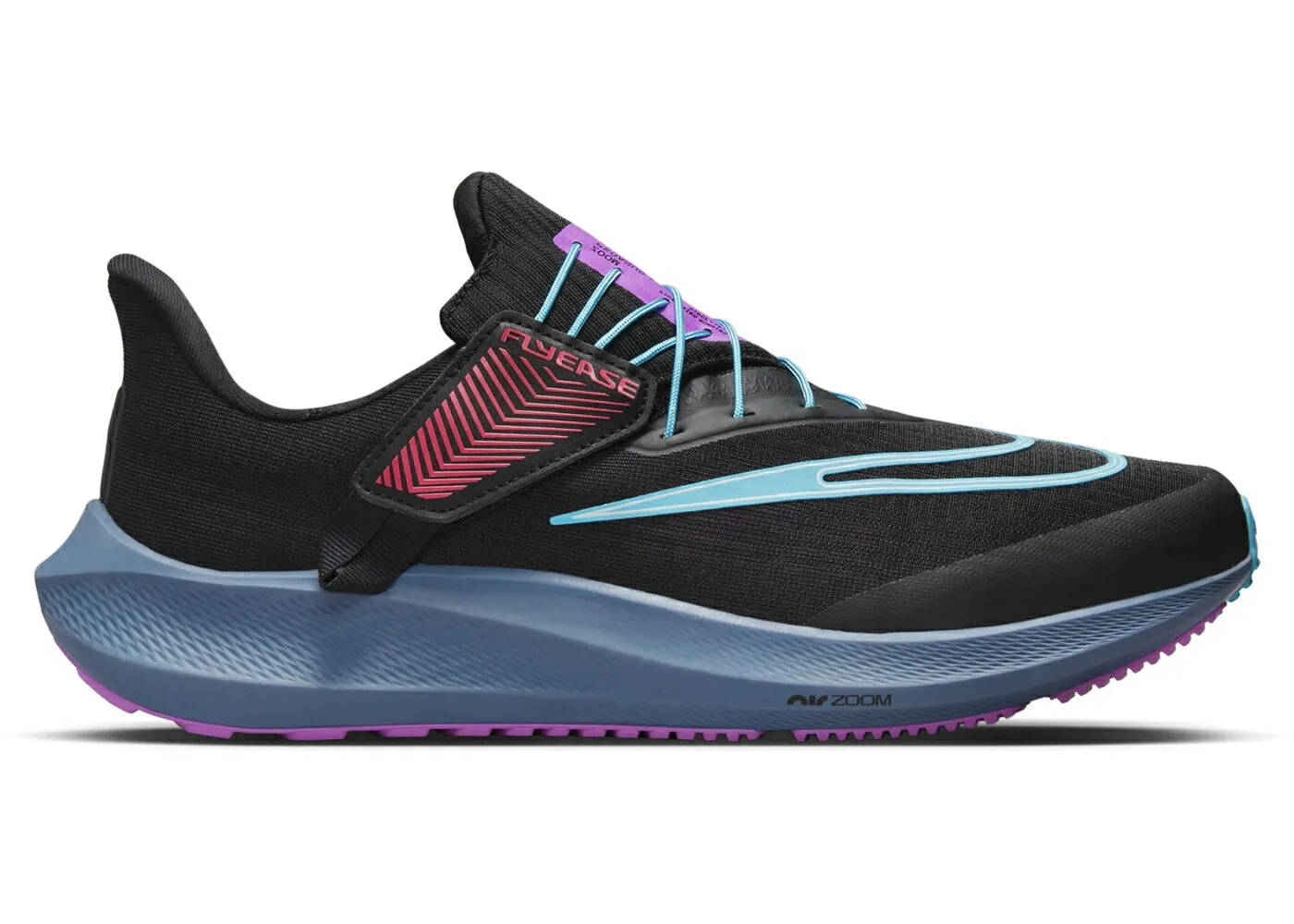 ナイキ ペガサス 黒色 ブラック 青色 ブルー ドリーム 緑 グリーン スニーカー メンズ NIKE PEGASUS FLYEASE SE BLACK BALTIC BLUE FUCHSIA DREAM / BLACK GREEN ABYSS ASHEN SLATE
