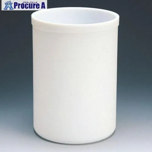 フロンケミカル フッ素樹脂(PTFE) 蓋付円筒型容器 3L  ■▼811-5320 NR0160-009  1個