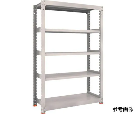 トラスコ中山 M3型中量棚 1200X571XH1200 3段 単体 免震樹脂ベース付 ネオグレー M3-4463SFC 1台