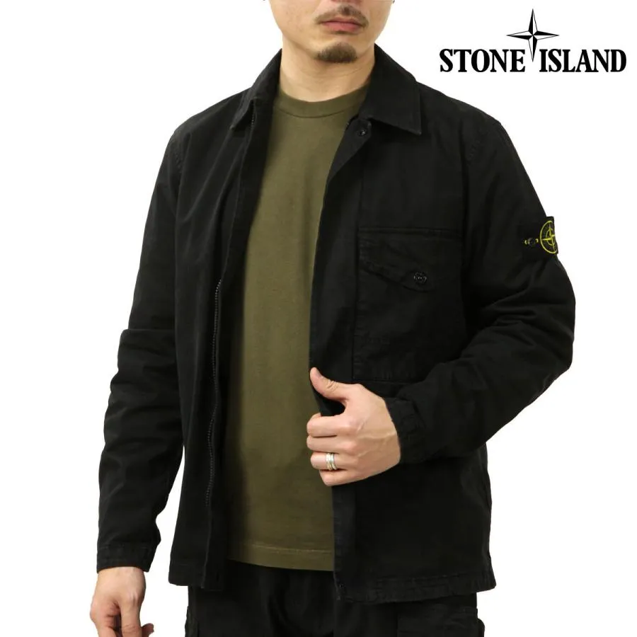 【ボーナスストア 誰でも+5% 5/30 0:00〜6/2 2:59】 ストーンアイランド メンズ シャツジャケット 正規品 STONE ISLAND COTTON STRETCH BROKEN TWIL