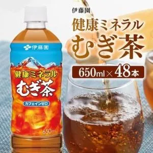 ふるさと納税 伊藤園 健康ミネラル むぎ茶 650ml×48本 PET お茶 麦茶 ムギ茶 飲料 飲み物 水分補給 長期保存 水筒 備蓄 ペットボトル お茶.. 宮崎県川南町