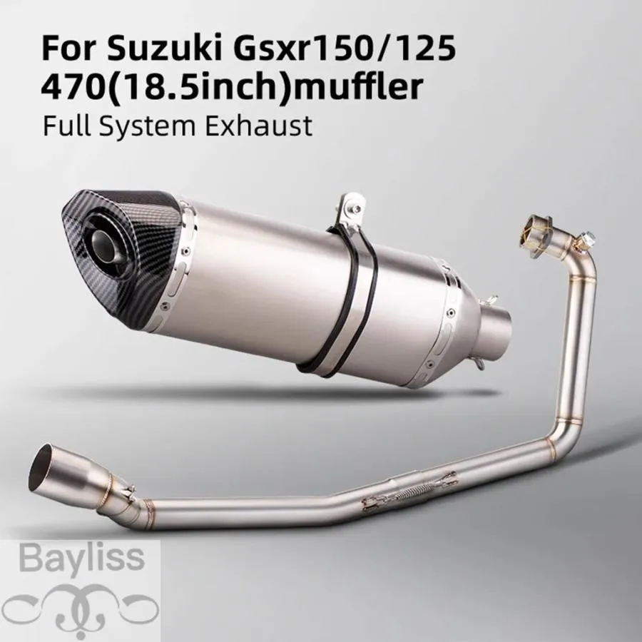 【並行輸入品】 バイク用エキゾーストサイレンサー センターマニホールド カスタム DBキラー GSX150R GSXR150 GSXR125用