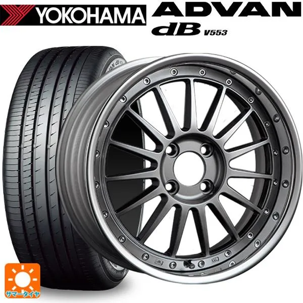 トヨタ プリウス(60系)用 195/60R17 90H ヨコハマ アドバンデシベル V553 正規品 SSR プロフェッサー TF1R
