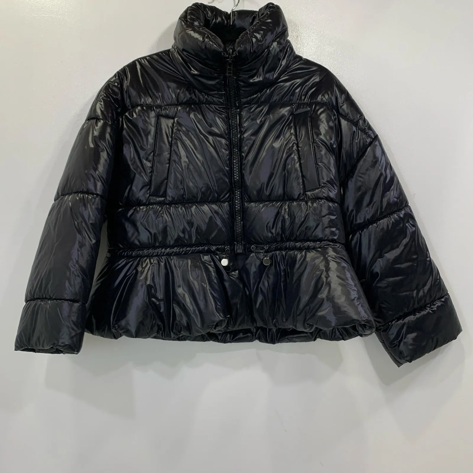 【中古】MSGM | エムエスジーエム ウエストドローコード中綿ジャケット 中綿ジャケット 164541 国内正規品 ブラック サイズ：38【姫路東店】