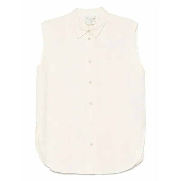フォルテ フォルテ レディース シャツ トップス Slubbed shirt Neutrals