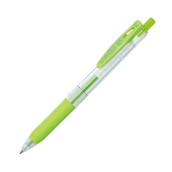 (まとめ) ゼブラ ゲルインクボールペン サラサクリップ 0.4mm ライトグリーン JJS15-LG 1本 〔×100セット〕 代引不可