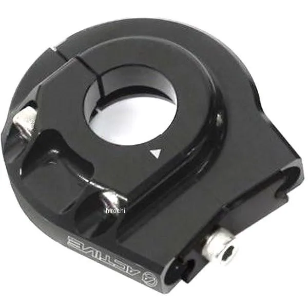 【メーカー在庫あり】 1060358 アクティブ ACTIVE アルミスロットルホルダー エボタイプ2 ラージ 汎用 黒 JP店