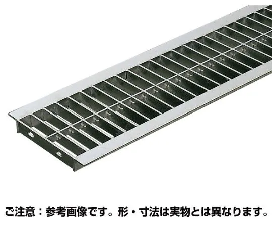 奥岡製作所 溝蓋グレーチング プレーンタイプ U字溝用 14t以下 80×994×15mm ピッチ22 1枚 OSU4 15-9B