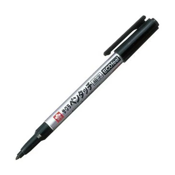 サクラクレパス 油性マーカーペンタッチ細字エコフィール くろ PPKE#49 1セット（10本）【×10セット】  【 セット販売 まとめ買い 割引 オフィス 文房具 文具 業務用 オフィス用品 】  文具 オフィス用品 ペン ボールペン