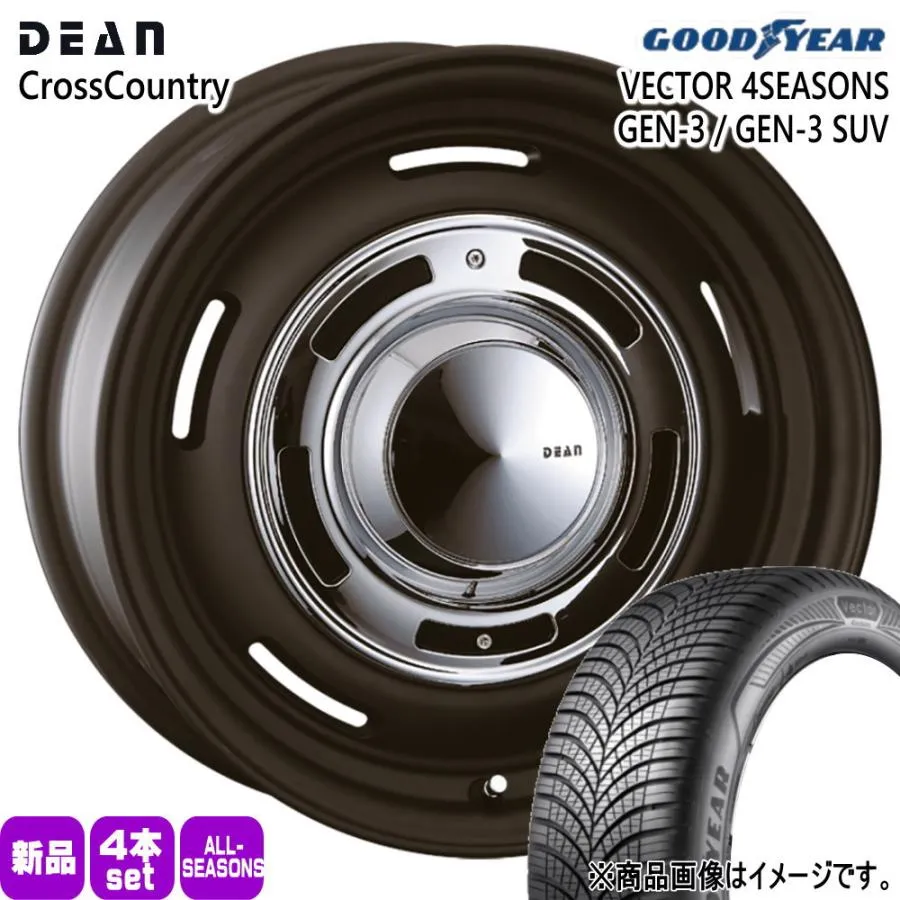 デリカD5 T31エクストレイル グッドイヤー 225/60R17 103V XL VECTOR 4SEASONS GEN-3 SUV 夏冬兼用 オールシーズンタイヤ DEAN CROSS COUNTRY 17インチ