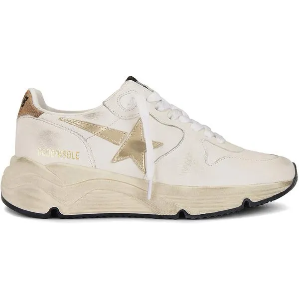 Golden Goose ゴールデングース レディース スニーカー Golden Goose Running Sole White Gold 【サイズ US_7(24.0cm)】