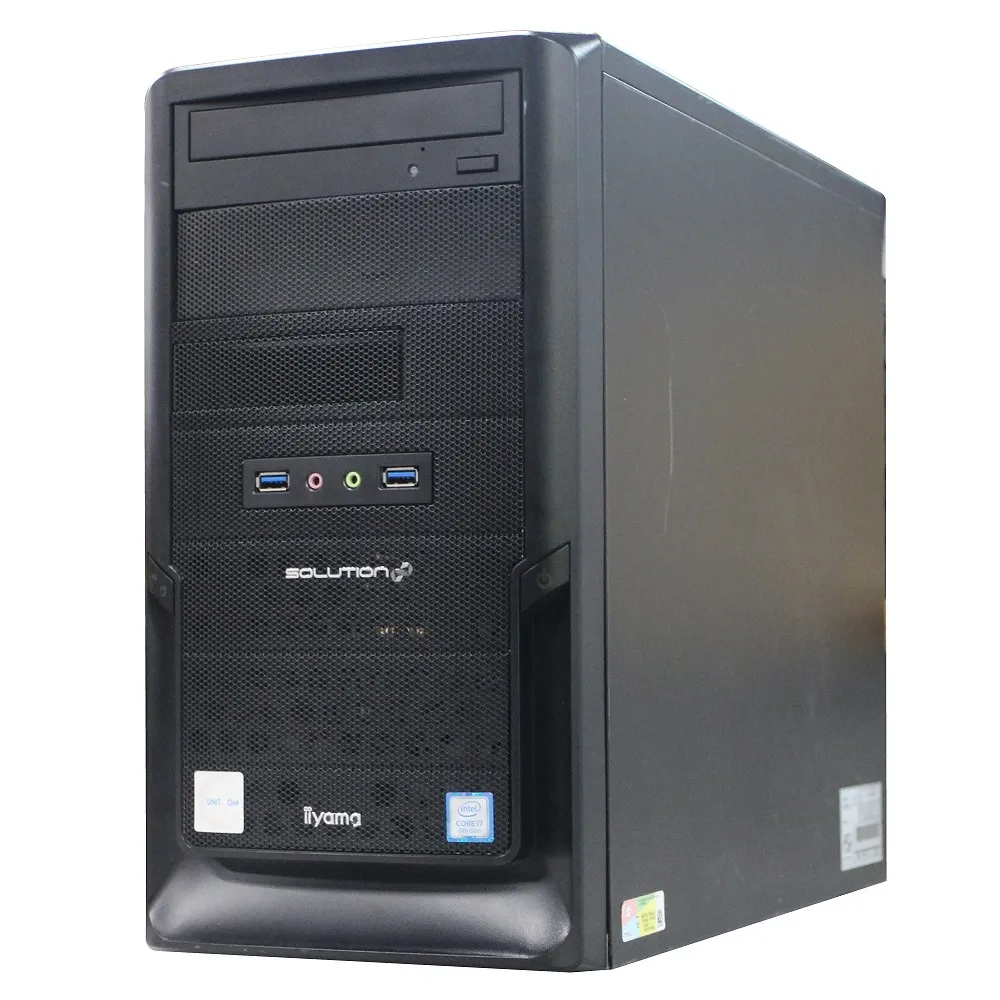 自作 ISoDxi-M037-Ai7 単体 Windows11 64bit Quadro P2200 Core i7 8700 メモリー8GB 高速SSD256GB（M.2-NVMe）+HDD4TB デスクトップパソコン【中古】【1週間保証】1242794