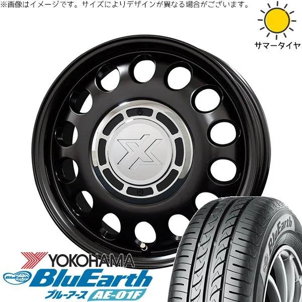 トヨタ シエンタ 10系 185/65R15 ホイールセット | ブルーアース AE-01F \u0026 クロスブラッド スティール 15インチ 5穴100