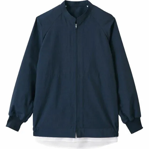 サンペックス ( サーヴォ ) 長袖ジャンパー 食品工場 白衣 衛生 ネイビー 4L ( CD-394-K3-4L )