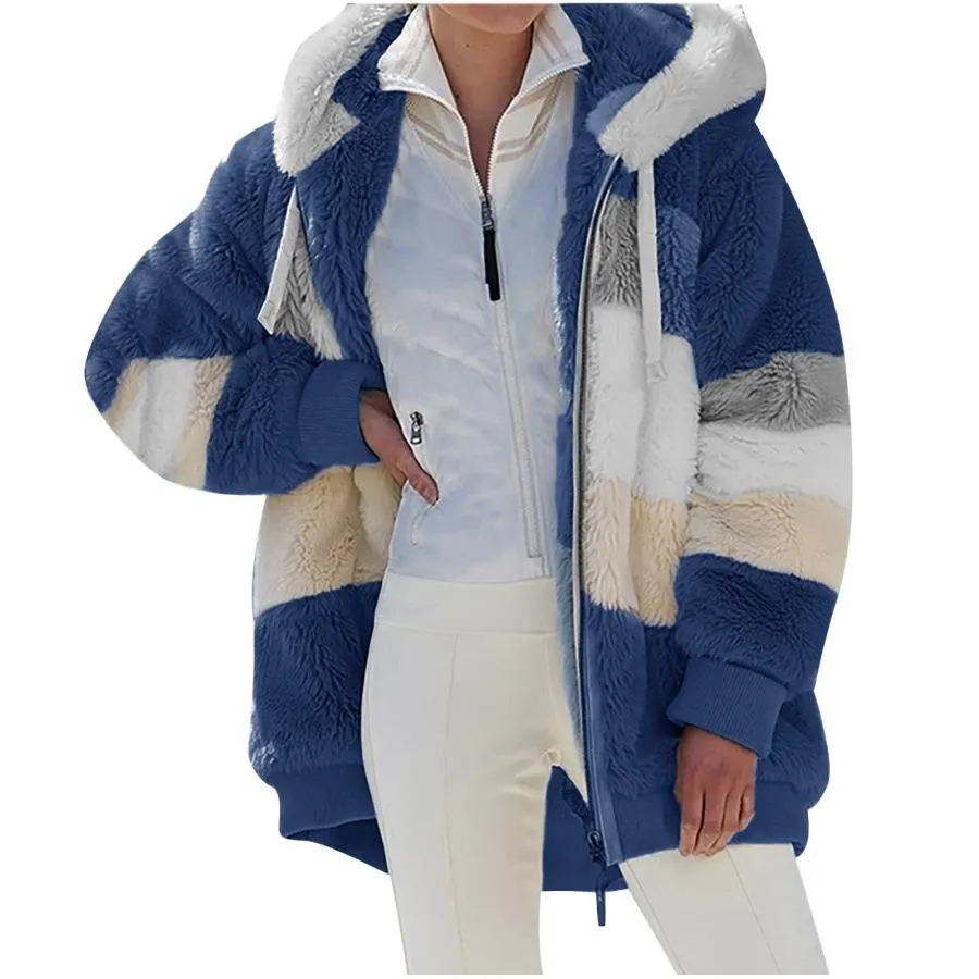 【並行輸入品】closeouts clearance Women Winter Warm Fuzzy Fleece Jackets Faux