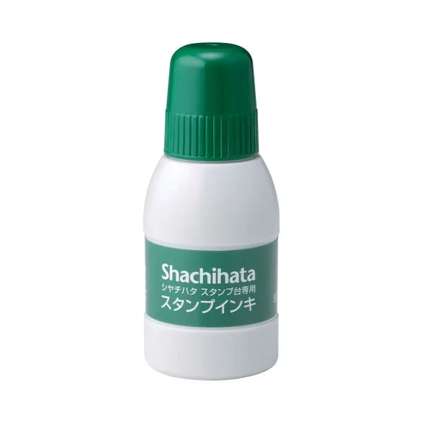 (まとめ) シヤチハタ スタンプ台専用補充インキ 40ml 緑 SGN-40-G 1個  【×30セット】