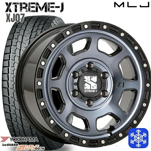 スタッドレスタイヤホイールセット 265/65R17インチ 6H139.7 エクストリームJ XJ07 GB/MI ヨコハマ アイスガード G075