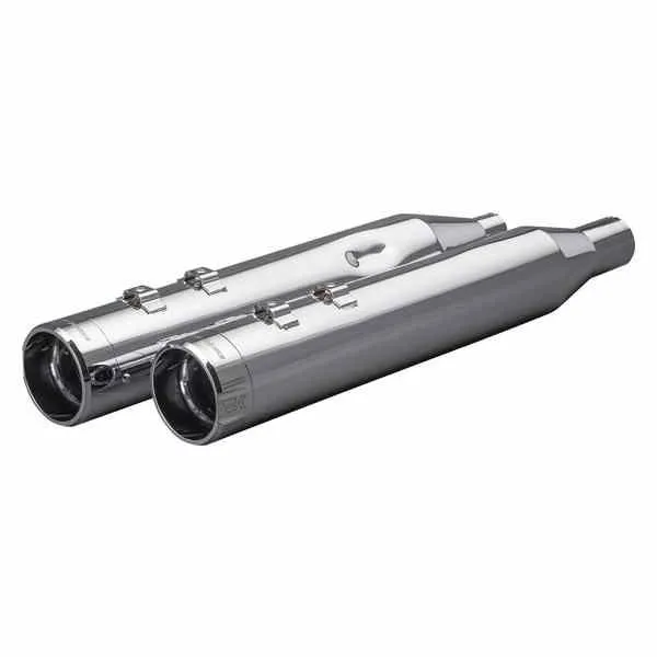 【並行輸入品】 クロームワークス 4-1/2インチ HP-PlusR スリップオンマフラー - クロームクラシックチップ 202925 18011771 KHROME WERKS MUFFLER 4. #DRAG