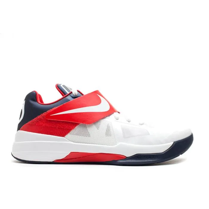 ナイキ Nike 【 Zoom Kd 4 Usa Men White/White-Obsidian-University Red 】 ズーム メンズ 白色 ホワイト Red 赤・レッド