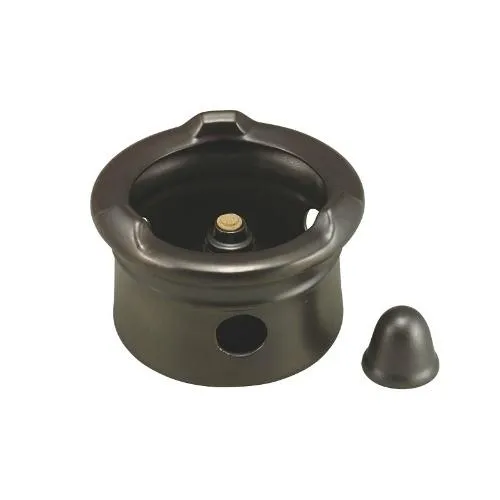 黒釉丸型コンロ アルコール用 カンダ 高さ125mm/プロ用/新品/小物送料対象商品