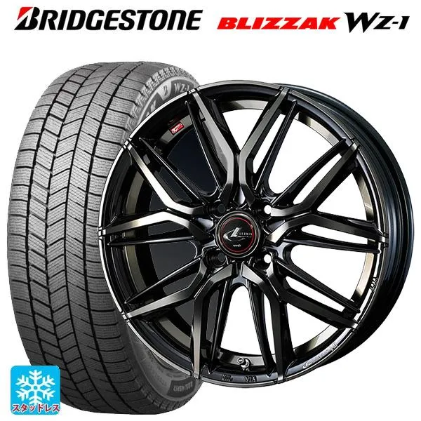 送料無料 スタッドレスタイヤホイールセット 2025年製 165/60R15 77Q ブリヂストン ブリザック WZ1 正規品 ウェッズ レオニス L