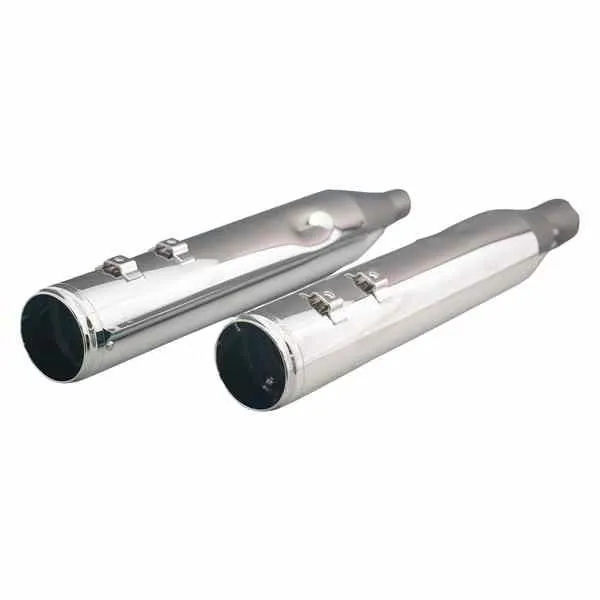 【並行輸入品】 クロームワークス 4-1/2インチ HP-PlusR スリップオンマフラー（レースチップ付き） - クローム - M8 202935 18011825 KHROME WERKS M #DRAG