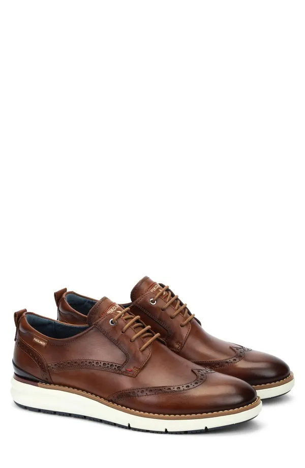ピコリーノス メンズ シューズ オックスフォード ウィングチップ PIKOLINOS Manacor Wingtip Oxford Cuero