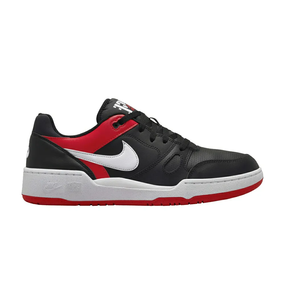 ナイキ 黒色 ブラック 赤 レッド 白色 ホワイト BLACK RED スニーカー メンズ NIKE FULL FORCE LOW UNIVERSITY / BLACK UNIVERSITY RED WHITE