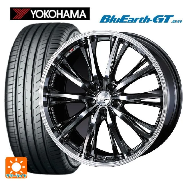 トヨタ GRヤリス(PA系)用 235/40R18 95W XL ヨコハマ ブルーアースGT AE51 レオニス RT