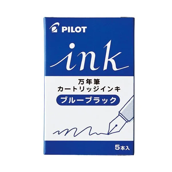(まとめ) パイロット 万年筆用カートリッジインキブルーブラック IRF-5S-BB 1箱（5本）  【×50セット】